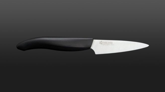 
                    Kyocera Keramik Schälmesser mit weisser Klinge