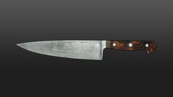 Coltello per verdure e frutti, Coltello da cuoco damasco