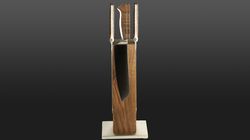 Oak/Walnut wood, equiped knife block Caminada