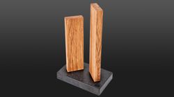 knife holder, knife block Stonehenge oak wood