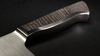 
                    Caminada Santoku black handle detail