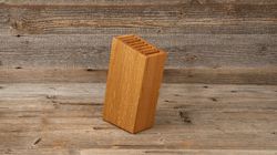 Oak/Walnut wood, swiss knife block