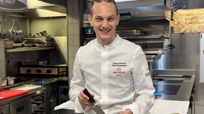 
                    Chefs’ tools by Danny Khezzar with a Kaname Kiritsuke of his Kai Collection by Danny Khezzar