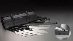 Leder, Messertasche Shun mit Messerschärfer