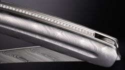 Acciaio damasco inossidabile, Taschenmesser Volldamast Diamant