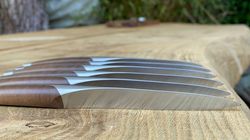 Oak/Walnut wood, sknife table knife