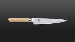 Acciaio damasco inossidabile, Shun White Allzweckmesser