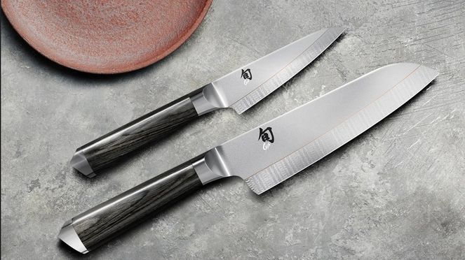 
                    Shun Kagerou Officemesser mit Shun Kagerou Santoku