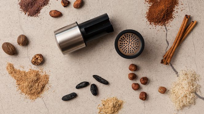 
                    Spice mill from Microplane